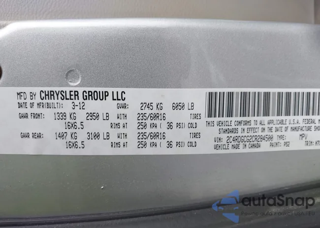 2C4RDGCG2CR284500: 43873763