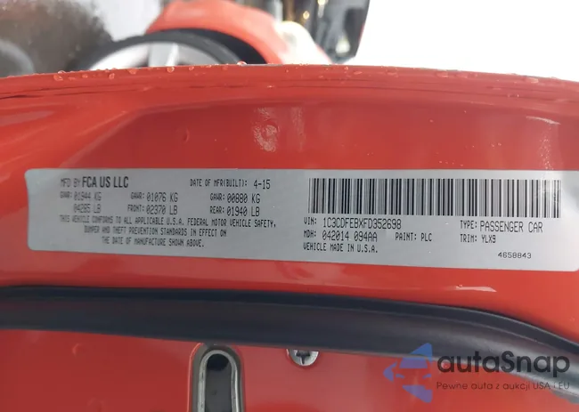 1C3CDFEBXFD352698: 43873788