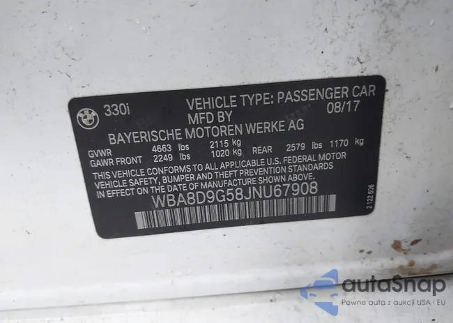 WBA8D9G58JNU67908: 43874912