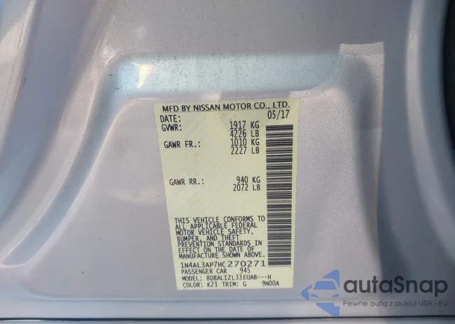 1N4AL3AP7HC270271: 43875078