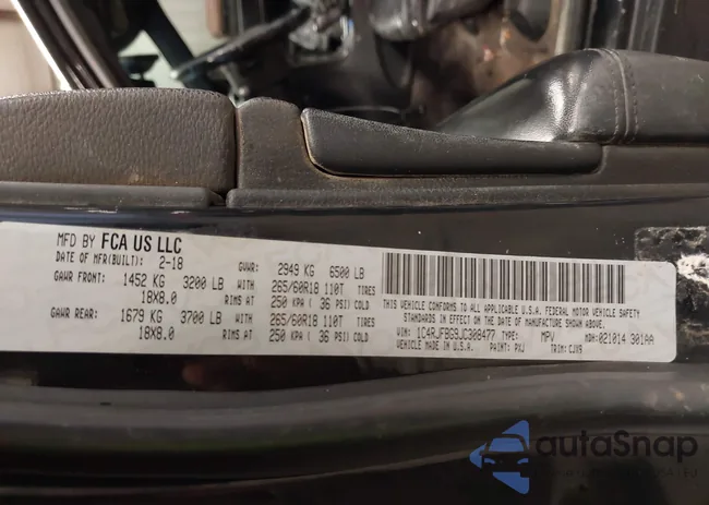 1C4RJFBG9JC308477: 43875157