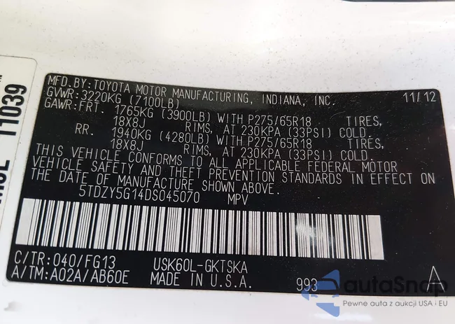 5TDZY5G14DS045070: 43875377