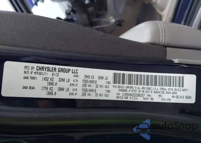 1C4RDHAG2DC686357: 43874631