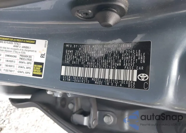 5YFDPRAE0LP071642: 43874667