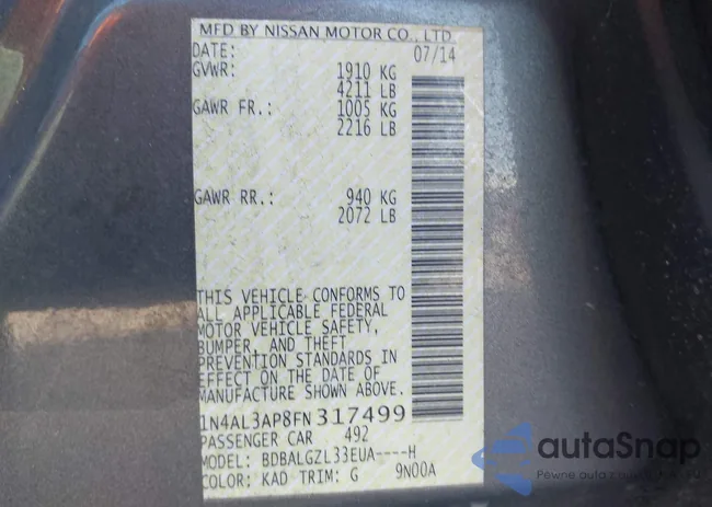 1N4AL3AP8FN317499: 43874844