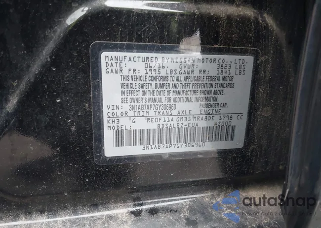 3N1AB7AP7GY306960: 43874861