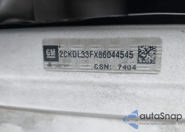 2CKDL33FX86044545: 43876088