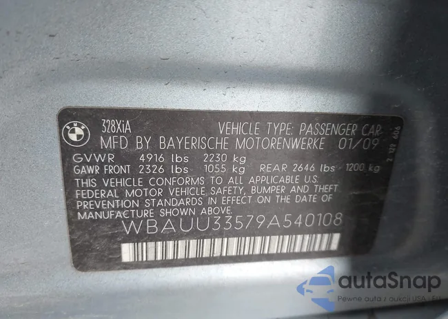 WBAUU33579A540108: 43876166