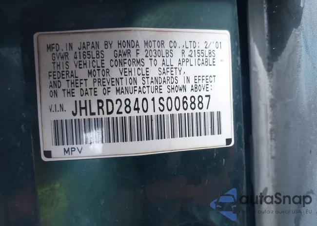 JHLRD28401S006887: 43876211