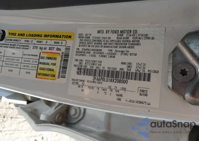 3FA6P0LU1KR208000: 43875608