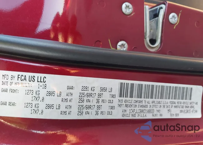 1C4PJLCB0KD108933: 43875651