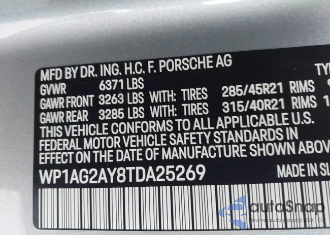 WP1AG2AY8TDA25269: 43875663