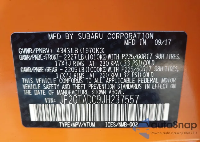 JF2GTADC9JH237557: 43875779