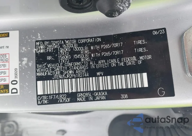 JTENU5JR2P6182744: 43876905