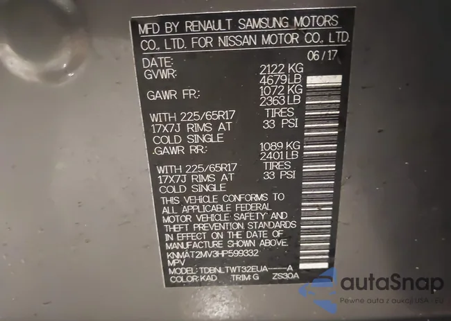 KNMAT2MV3HP599332: 43876940