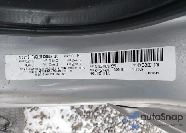 1C3BCBFG8CN140695: 43877021