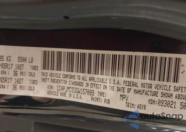 1C4PJMCS3GW157089: 43877310