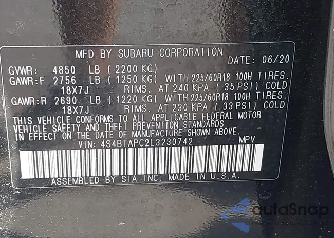 4S4BTAPC2L3230742: 43877359