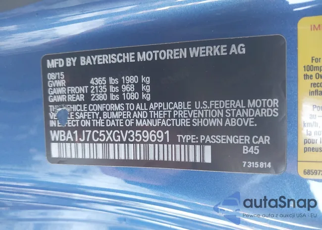 WBA1J7C5XGV359691: 43877429