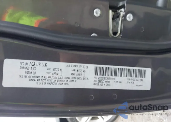 2C3CDXBG3KH580898: 43877916