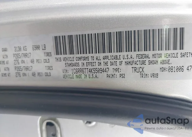 1C6RR6TT4KS509447: 43877977