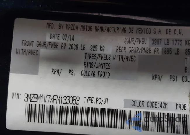 3MZBM1V7XFM133053: 43878113