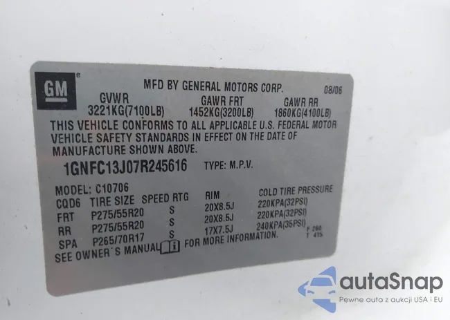 1GNFC13J07R245616: 43878267