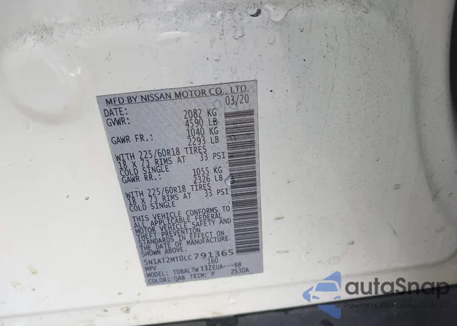 5N1AT2MT0LC791365: 43878380