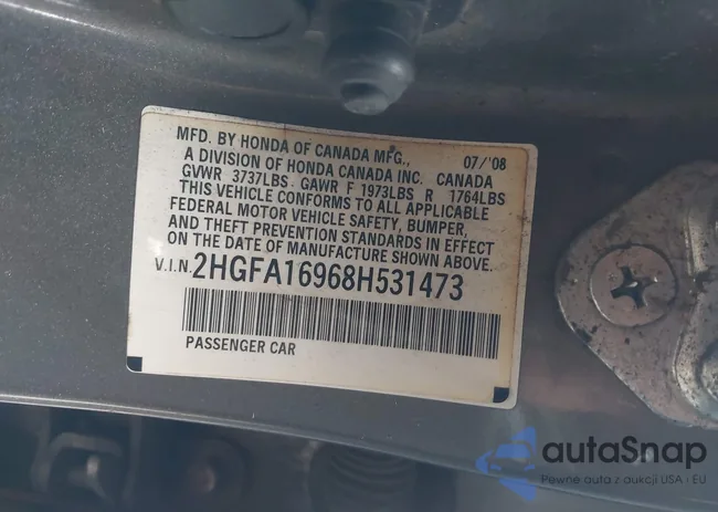 2HGFA16968H531473: 43877648