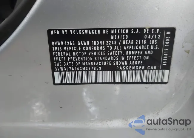 3VW3L7AJ4CM397859: 43879092