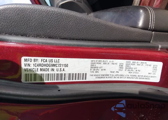 1C4RDHDG9MC721150: 43879258