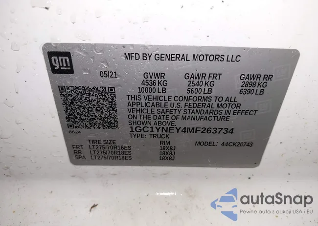 1GC1YNEY4MF263734: 43879416