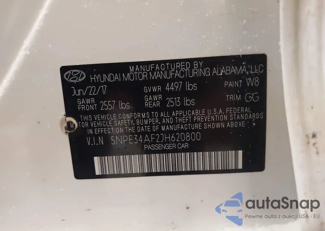 5NPE34AF2JH620800: 43878602