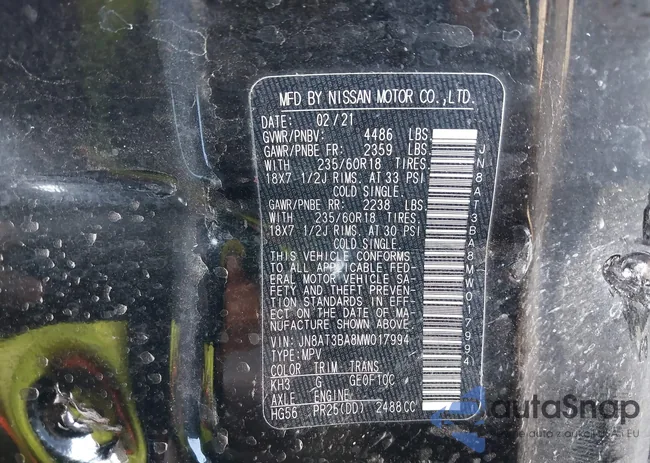 JN8AT3BA8MW017994: 43878619