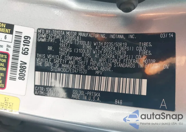 5TDXK3DC7ES471520: 43878635