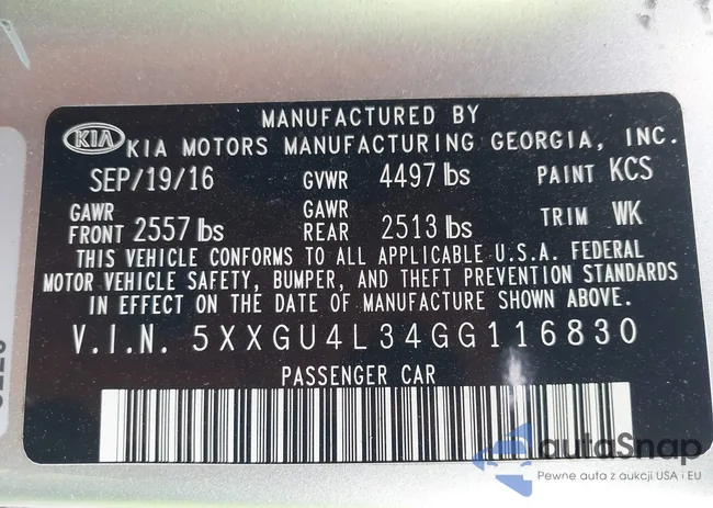 5XXGU4L34GG116830: 43879848