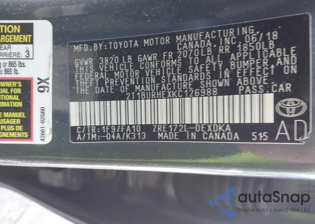 2T1BURHEXKC126988: 43879873