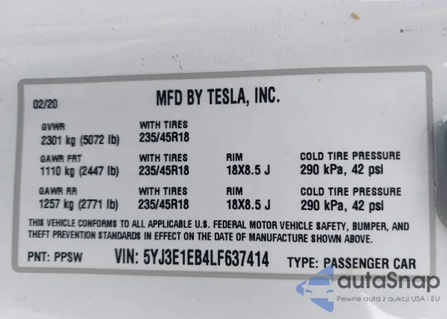 5YJ3E1EB4LF637414: 43880197