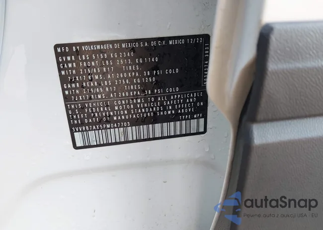 3VVRB7AX5PM047703: 43880439