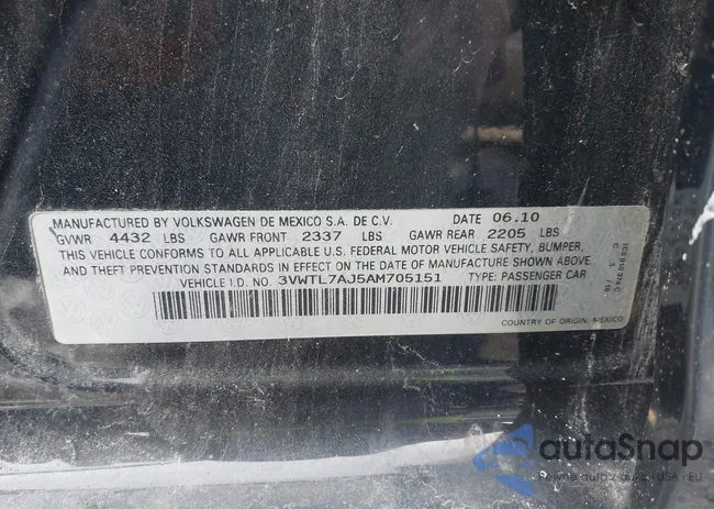 3VWTL7AJ5AM705151: 43880444