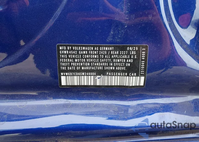 WVWKB7CD6SW246884: 43879515