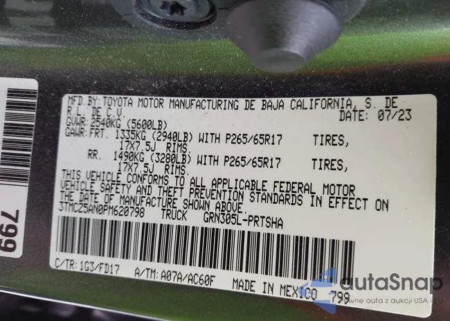 3TMCZ5AN0PM620798: 43879669