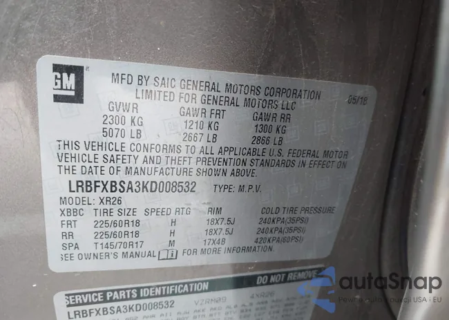 LRBFXBSA3KD008532: 43879772