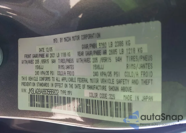 JM3LW28A860566802: 43880934