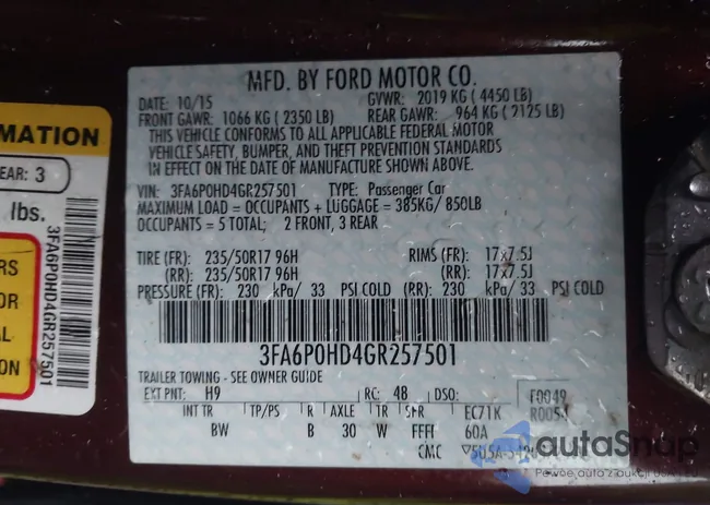 3FA6P0HD4GR257501: 43881019