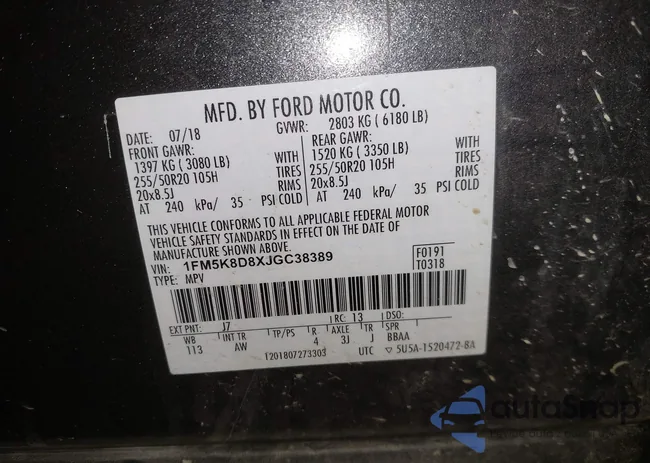 1FM5K8D8XJGC38389: 43881336