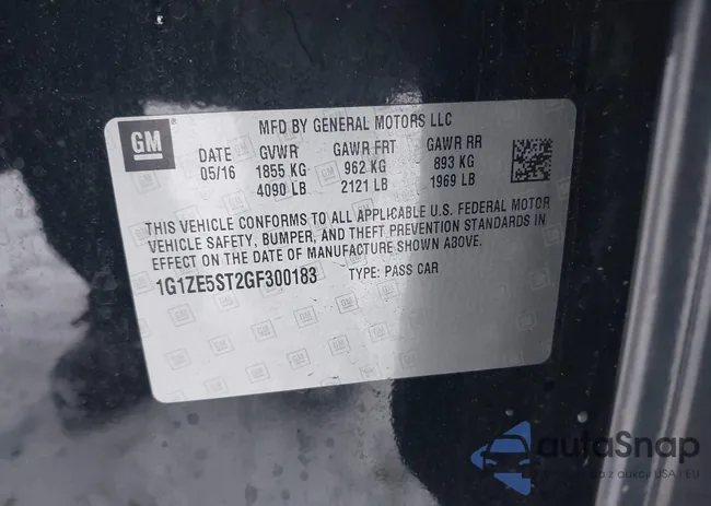 1G1ZE5ST2GF300183: 43881348