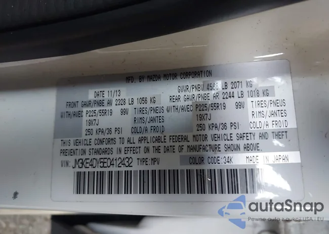 JM3KE4DY5E0412432: 43882257