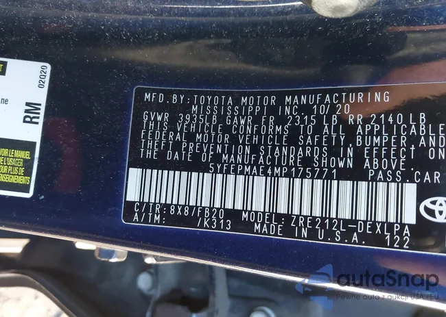 5YFEPMAE4MP175771: 43882258