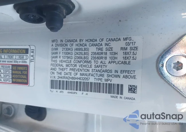 2HKRW2H86HH632057: 43882366